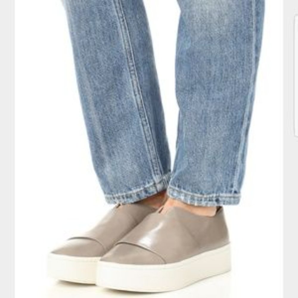 Vince Wallace Woodsmoke Gray Sneakers Slip-on 6